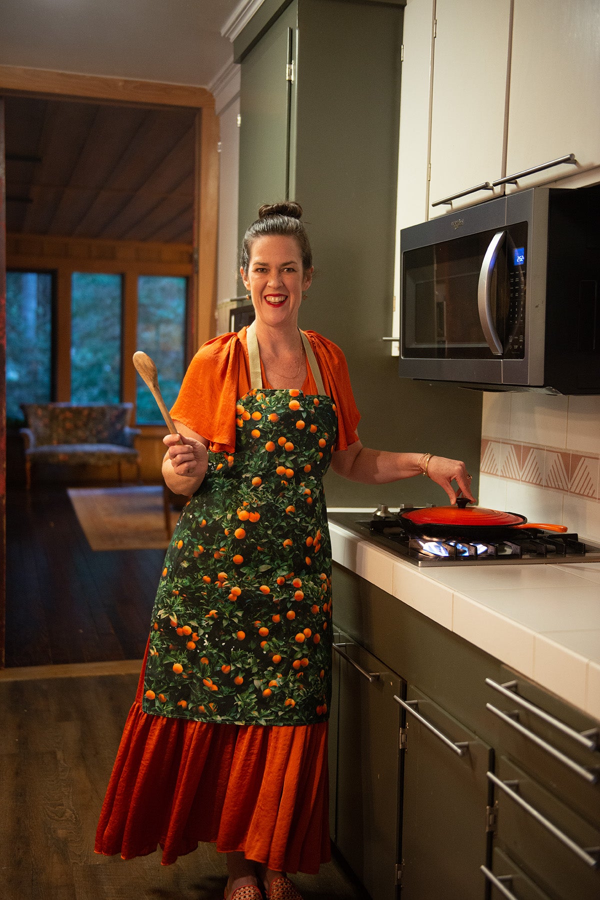 Orange Tree Apron