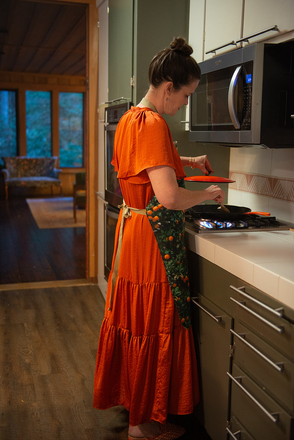 Orange Tree Apron