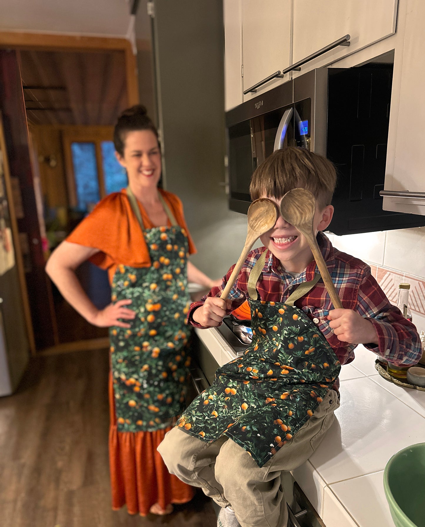 Orange Tree Apron