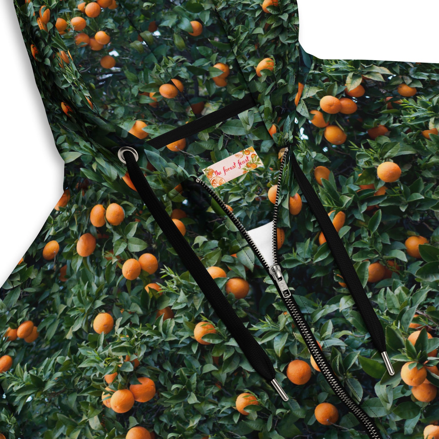 Orange Tree Zip Hoodie