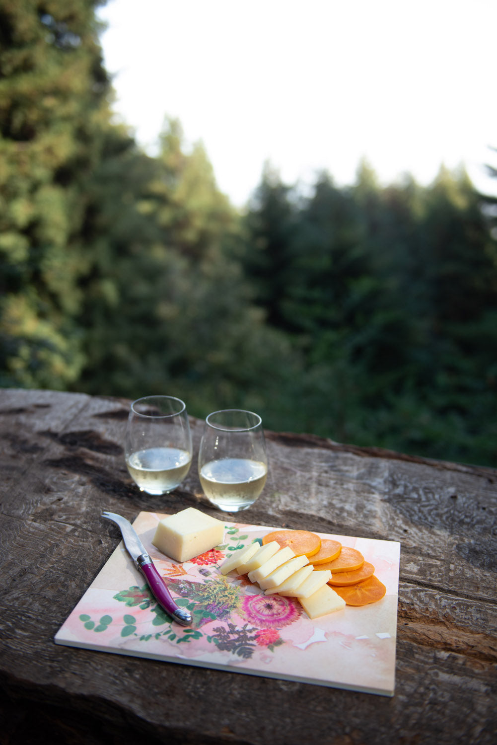 Fall Floral Cheese Board