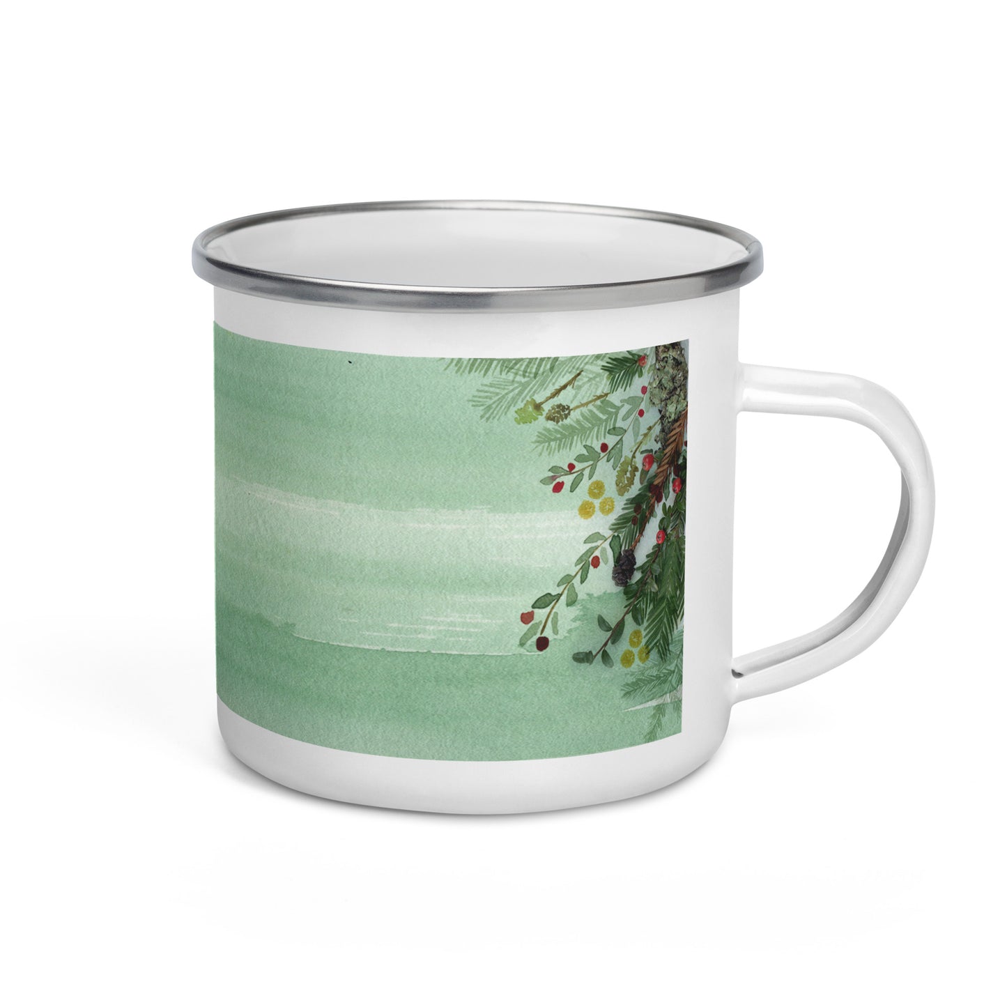 Winter Woods Enamel Mug