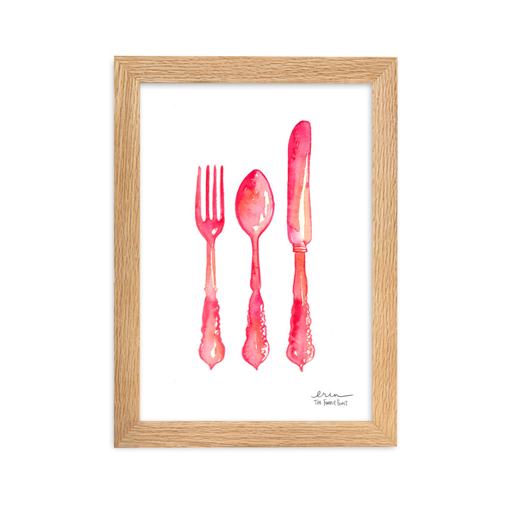 Silverware Art Print