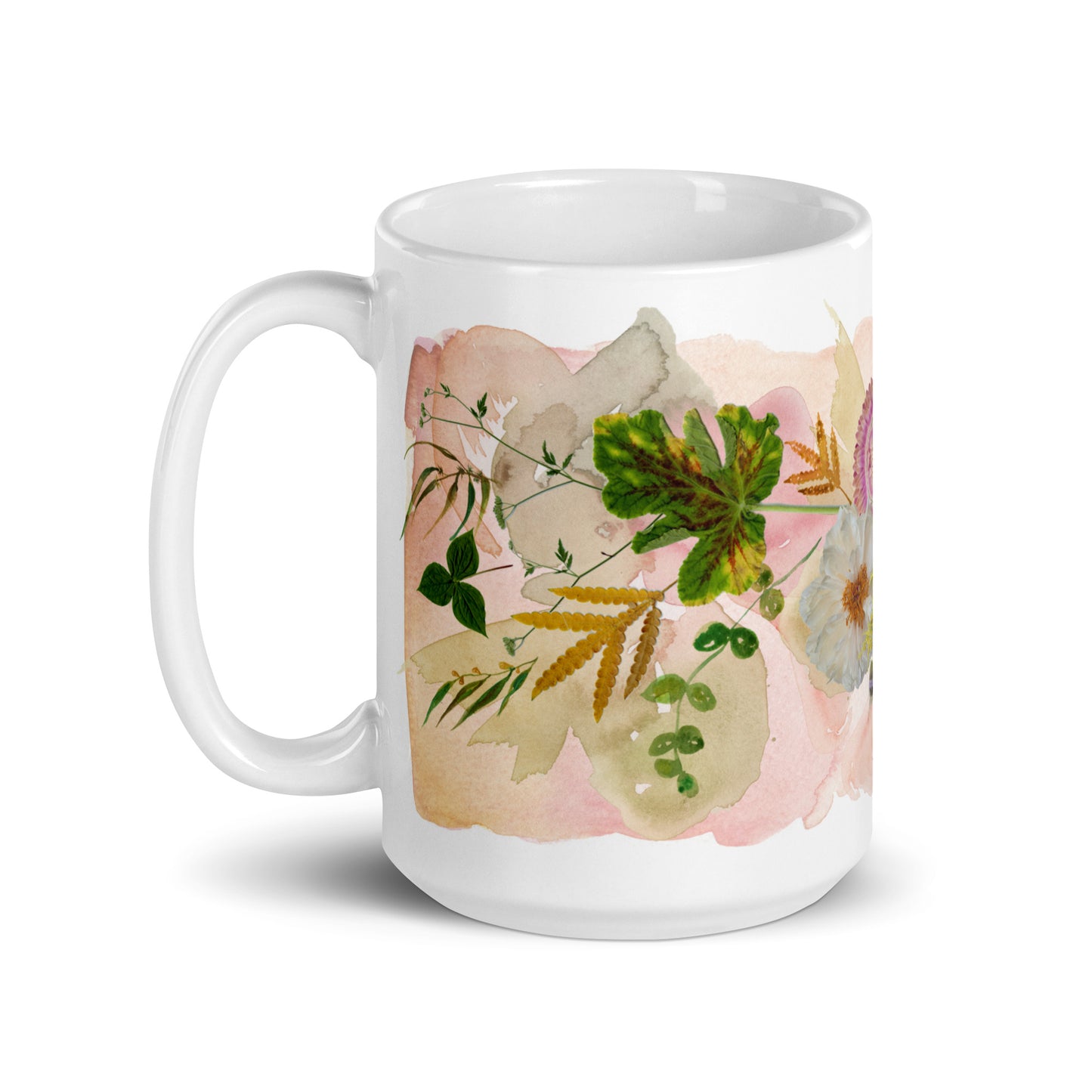 Fall Floral Ceramic Mug (15 oz)