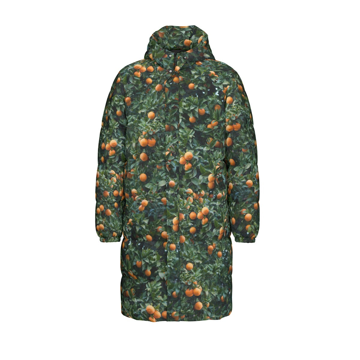 Orange Tree Puffer Coat