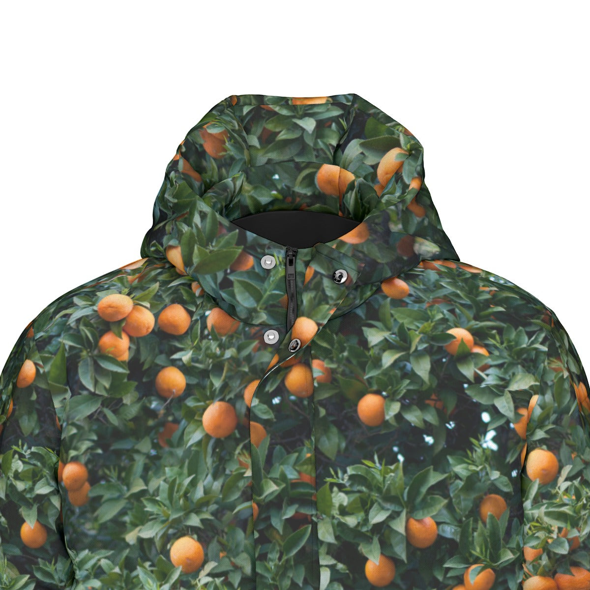 Orange Tree Puffer Coat