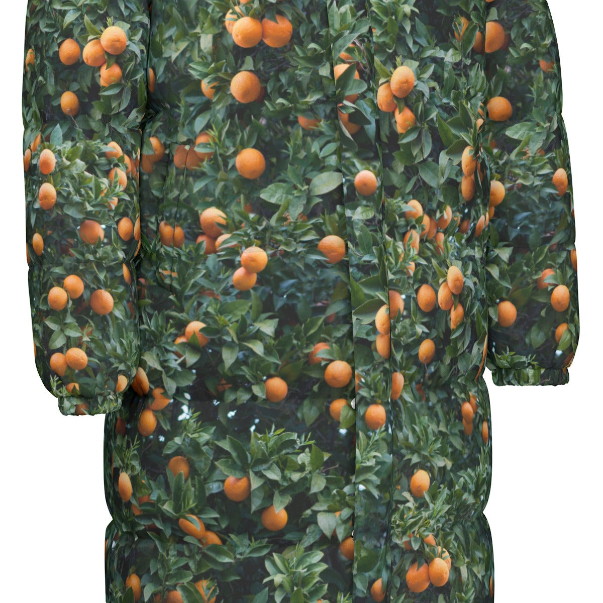 Orange Tree Puffer Coat