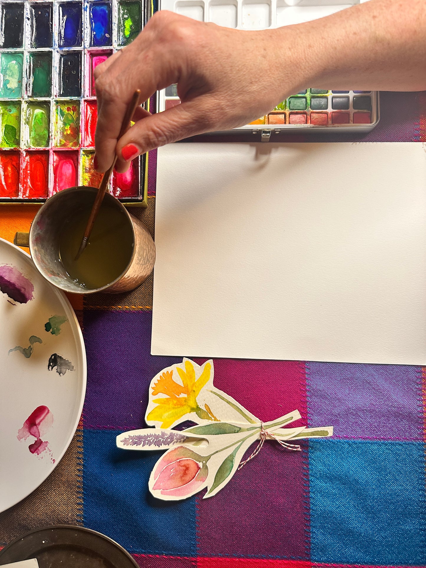 Watercolor Class on Mar. 7th at Tricky Foods in Madison!