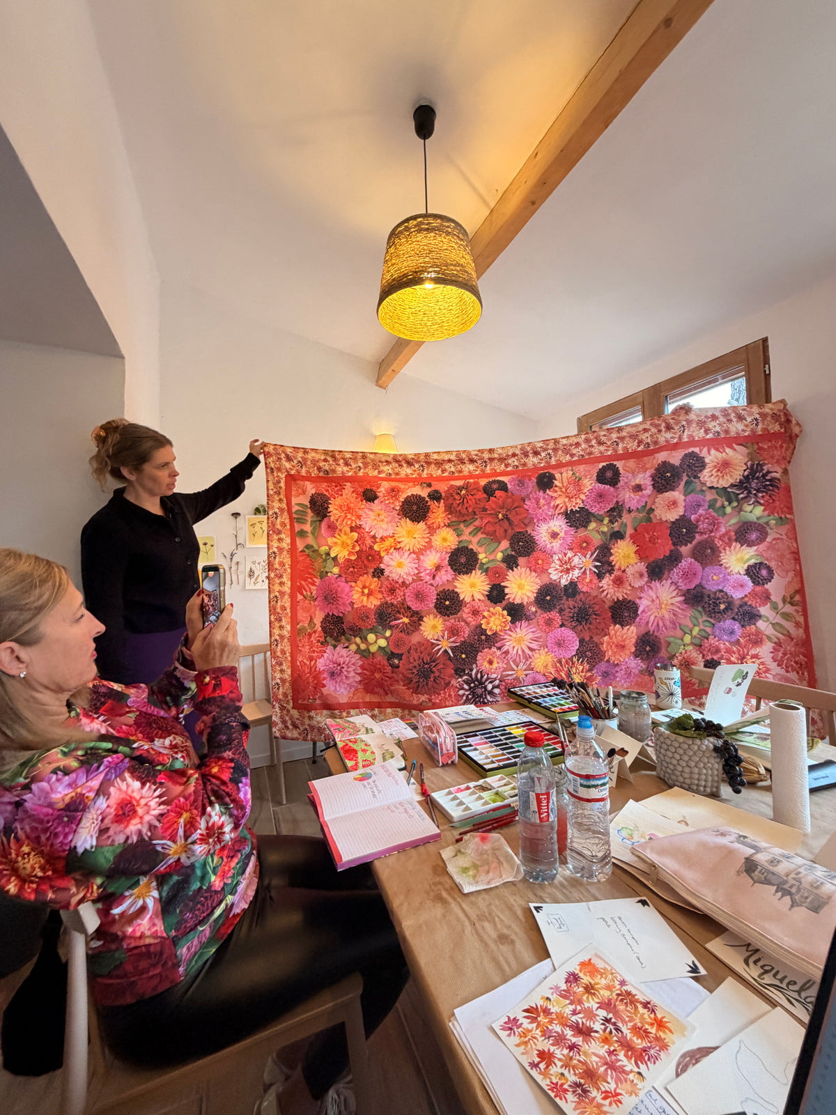 Autumn Dahlia Tablecloth