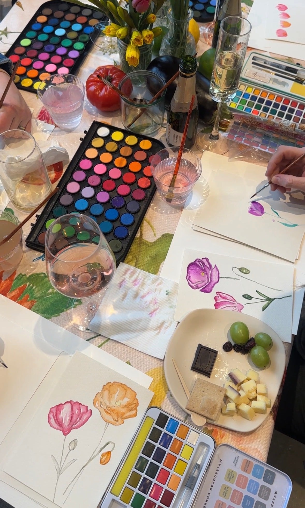 Live Virtual Floral Watercolor Class - April 12 + 19, 2026