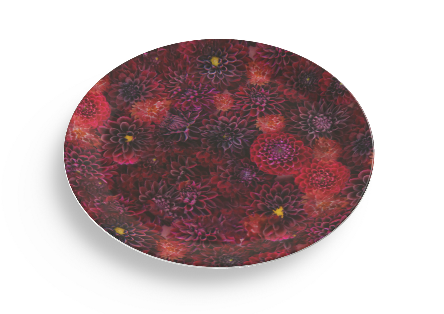 Red Dahlia Party Plates