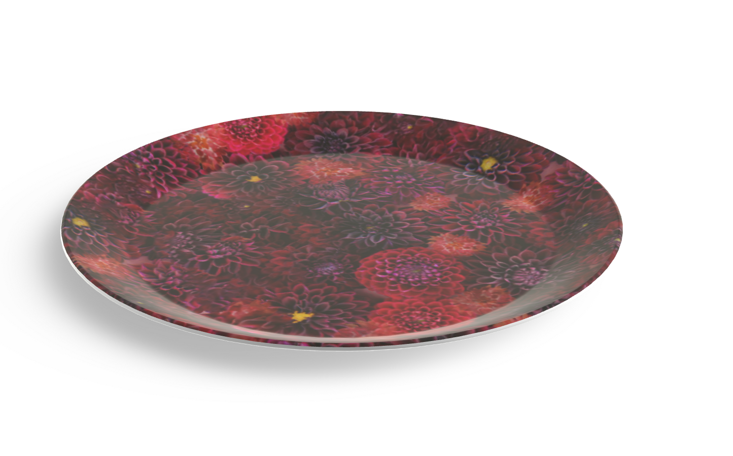 Red Dahlia Party Plates
