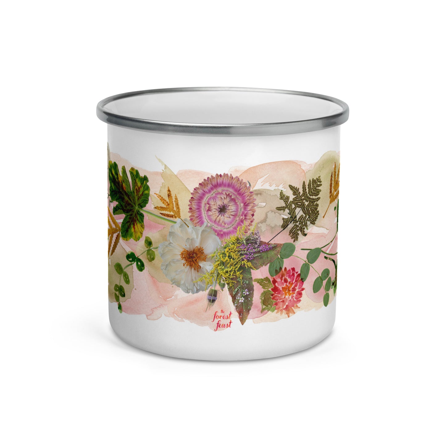 Fall Floral Enamel Mug