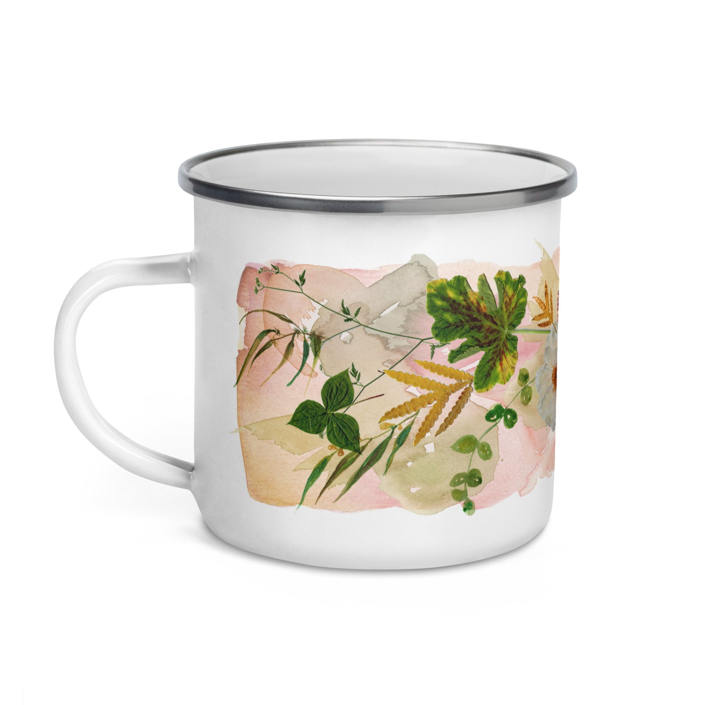 Fall Floral Enamel Mug