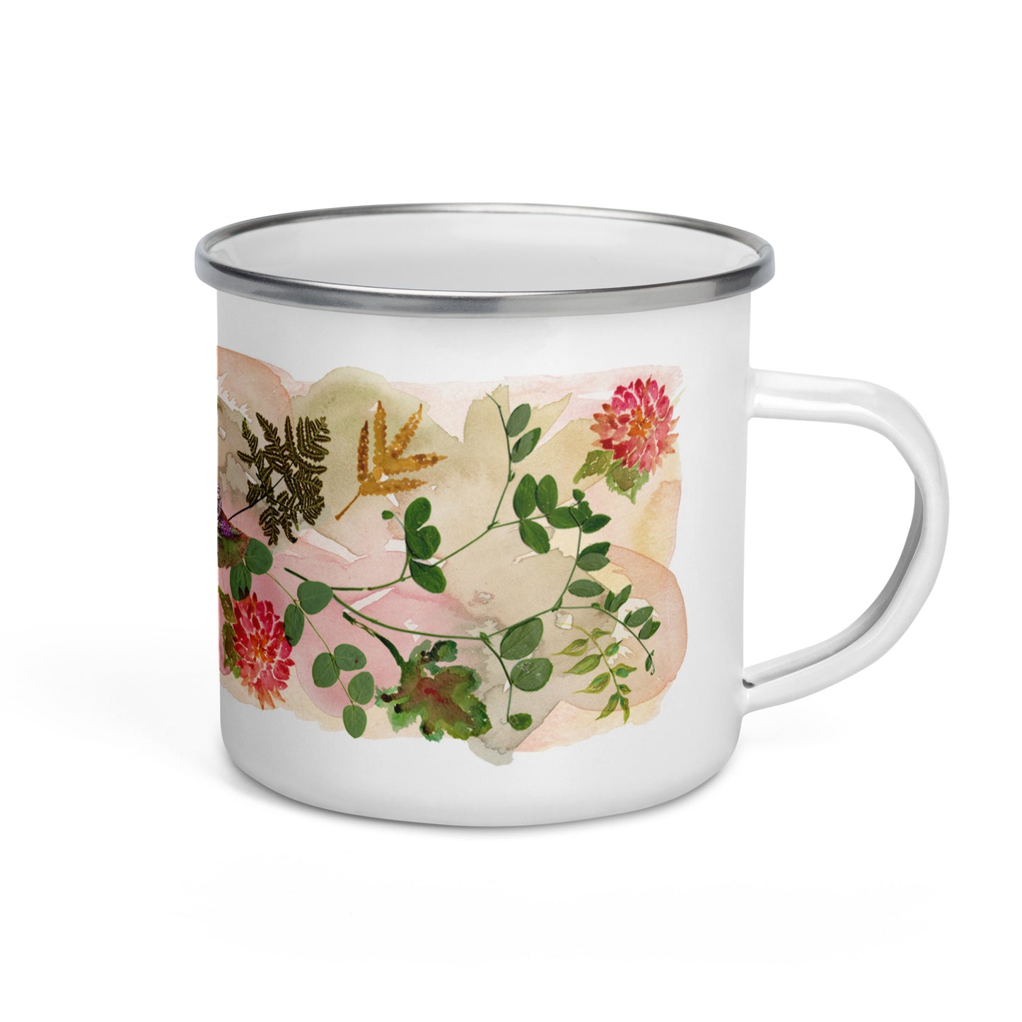 Fall Floral Enamel Mug