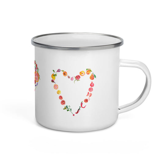 Enamel Love Mug