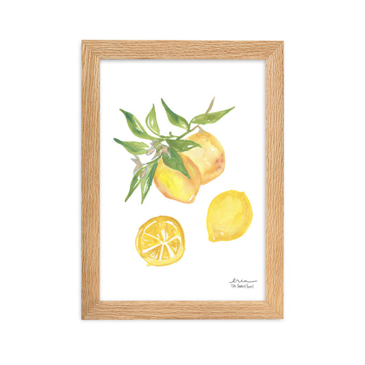 Lemons Art print