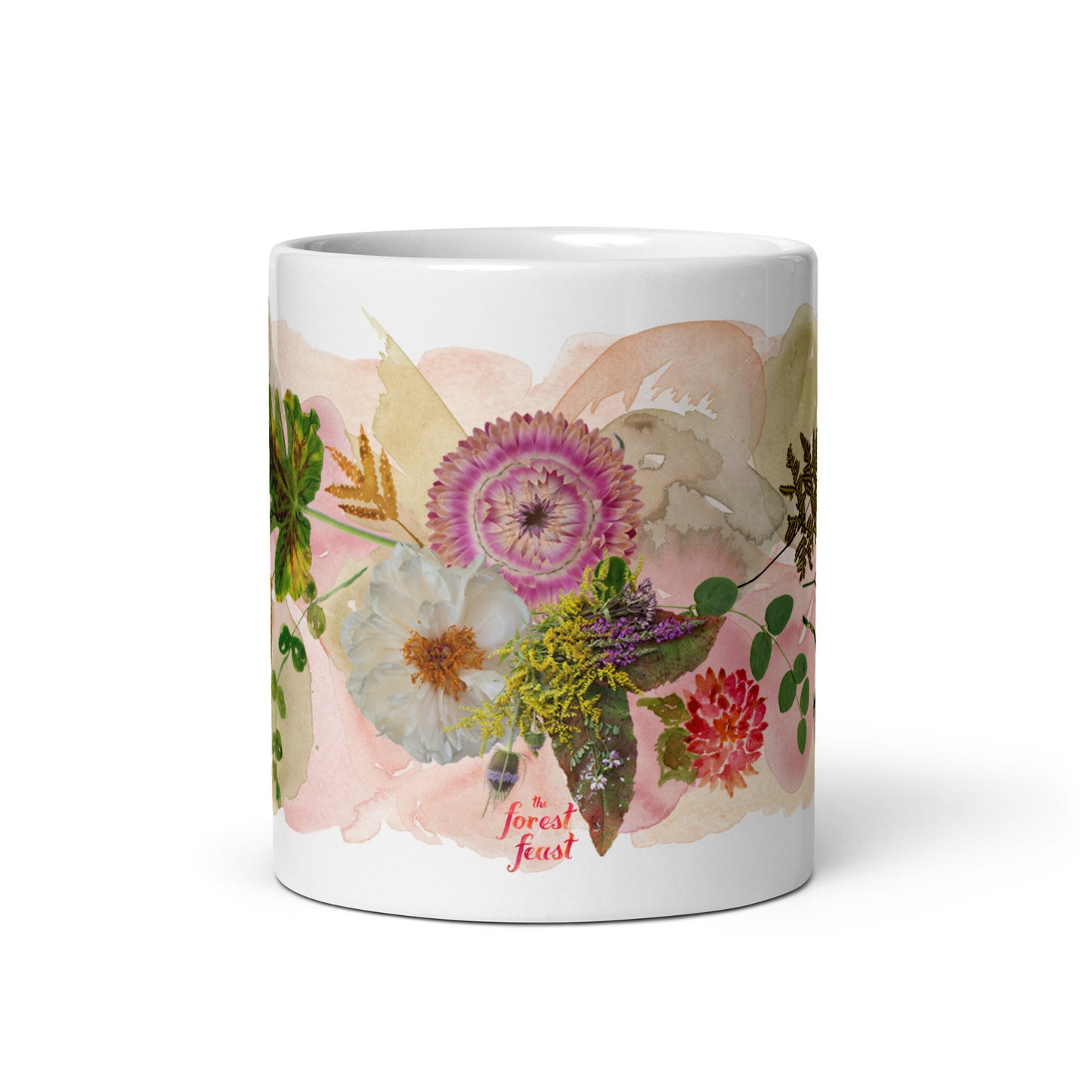 Fall Floral Ceramic Mug (11 oz)