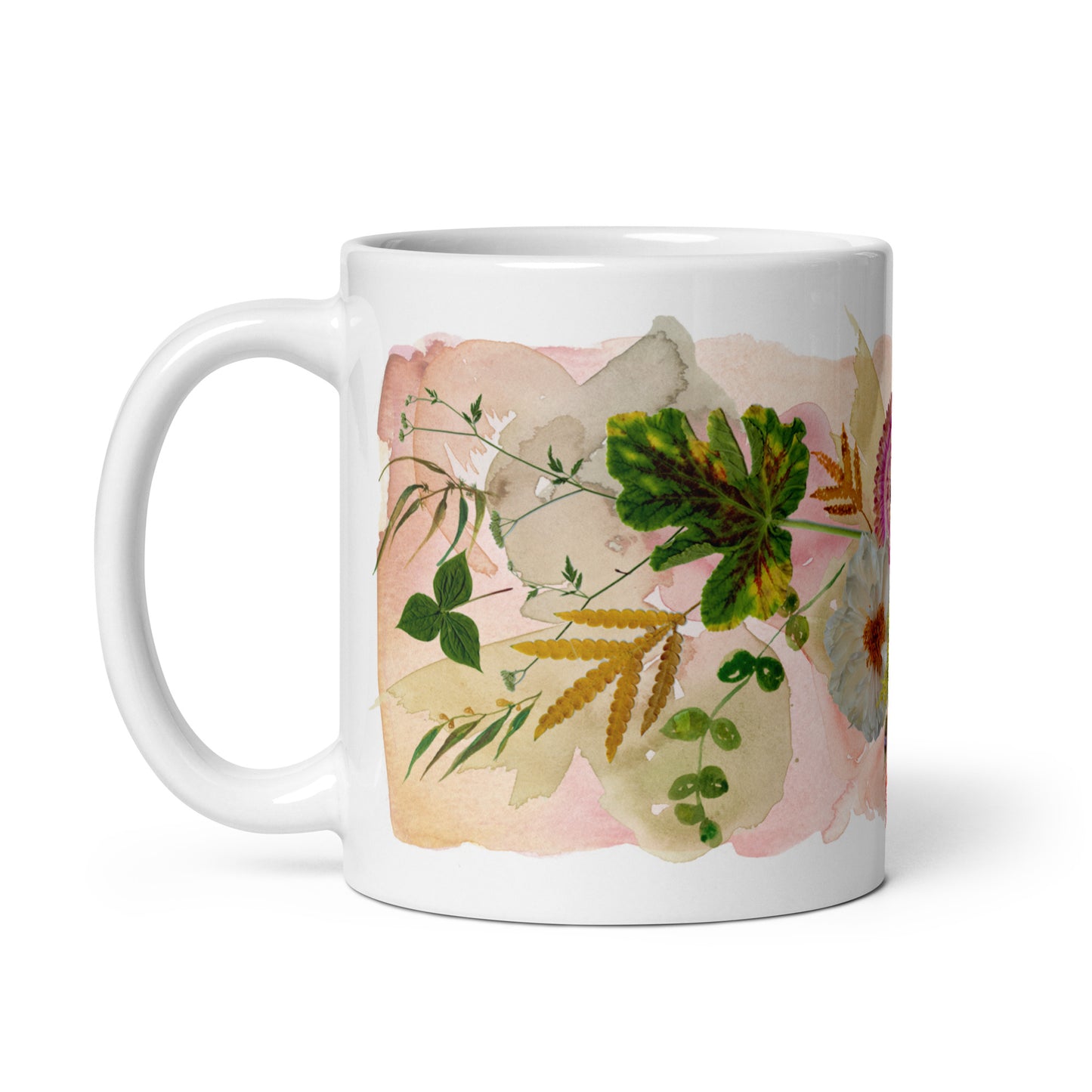 Fall Floral Ceramic Mug (11 oz)