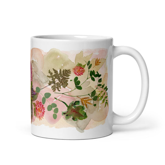 Fall Floral Ceramic Mug (11 oz)