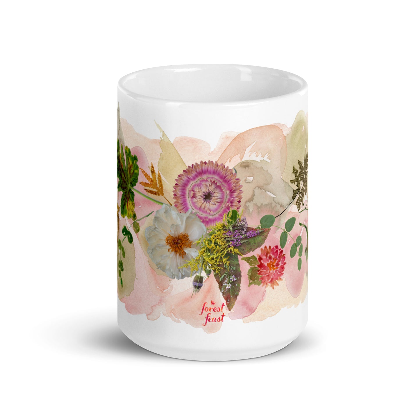Fall Floral Ceramic Mug (15 oz)